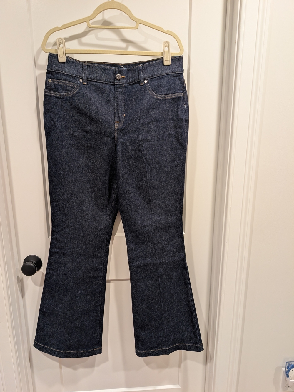 SPANX Dark Blue Flared Jeans